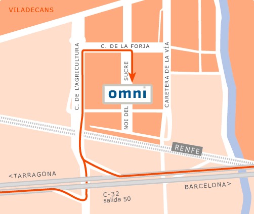 mapa omni-pack viladecans